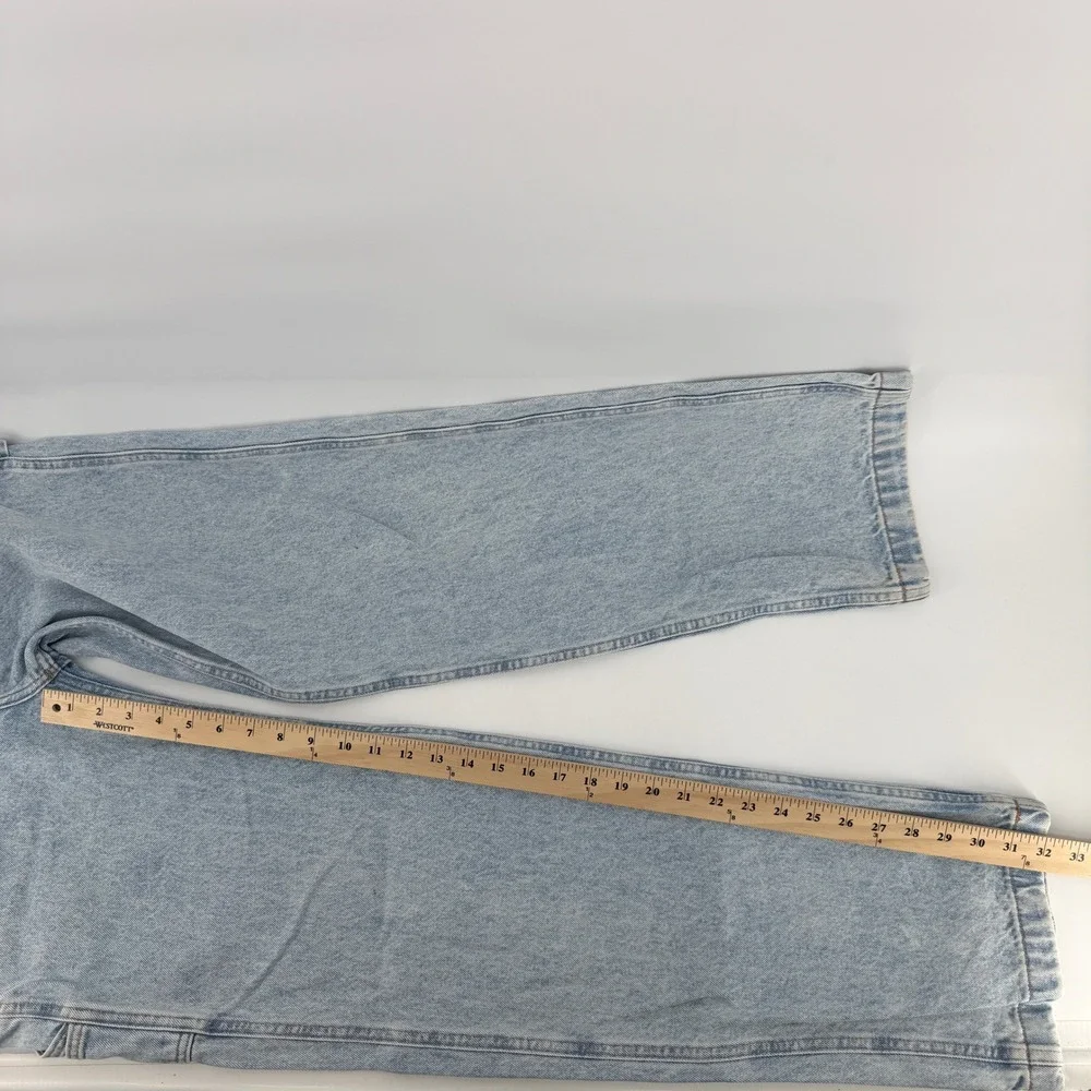 Abercrombie & Fitch Carpenter Jeans Mens 28x34 Light Wash Baggy Rigid Denim Y2K